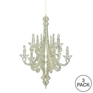 Foto 3 | Foto 3 | Candelabro Vickerman Con Purpurina De Champán Con Adorno Navideño - Venta Internacional.