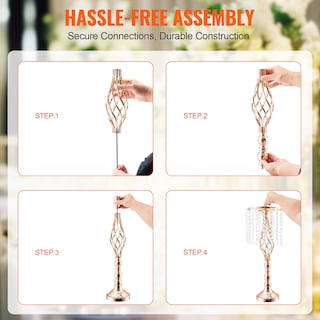 Foto 5 | Foto 5 | Soporte para Flores Vevor Crystal 10 Piezas Doradas - Venta Internacional