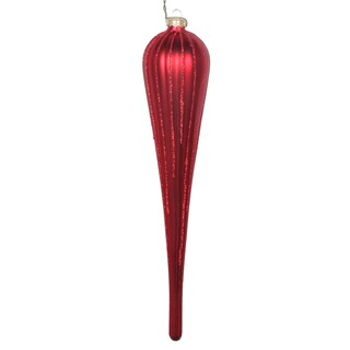 Foto 1 | Foto 1 | Adorno Navideño Vickerman Red Mate Glitter Drop X3 - Venta Internacional.