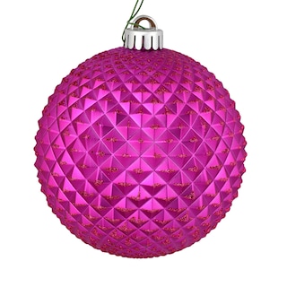 Foto 1 | Foto 1 | Bola Con Purpurina Fucsia Durian De Ornament Vickerman, 6 Cm, 4 Unidades Por Bolsa - Venta Internacional.