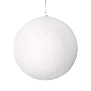 Foto 1 | Foto 1 | Adorno Navideño Vickerman Flocado Ball 8, Plástico Blanco - Venta Internacional.