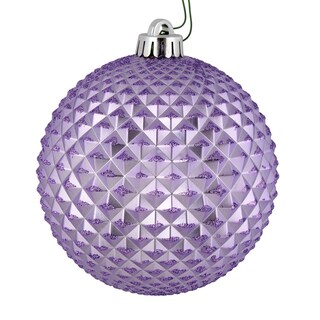 Foto 1 | Foto 1 | Bola Con Purpurina Ornament Vickerman, Lavanda, Durian, 6 Cm, 4 Unidades - Venta Internacional.