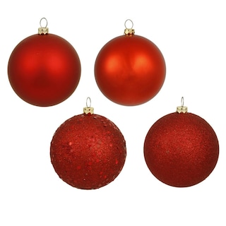 Foto 1 | Foto 1 | Set De Adornos Navideños Vickerman 6 Bolas Rojas Con 4 Acabados - Venta Internacional.