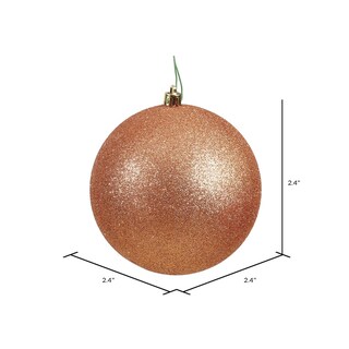 Foto 2 | Foto 2 | Bola Con Purpurina De Oro Rosa Ornament Vickerman De 2,4 Cm, 24 Unidades - Venta Internacional.