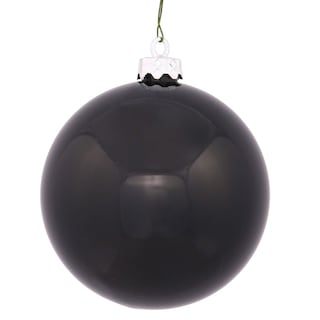 Foto 1 | Foto 1 | Adorno De Bola De Navidad Vickerman, Acabado Brillante, 8 Cm, Negro - Venta Internacional.