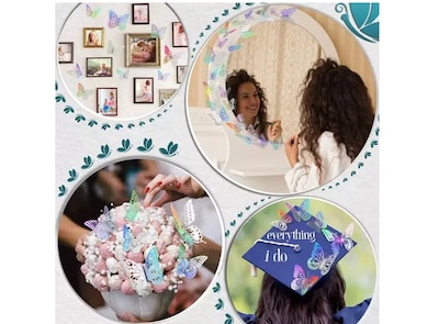 Foto 5 | Foto 5 | Kit Xtellar De 72 Mariposas 3d – Decoración Elegante Y Reutilizable Para Fiestas Y Eventos