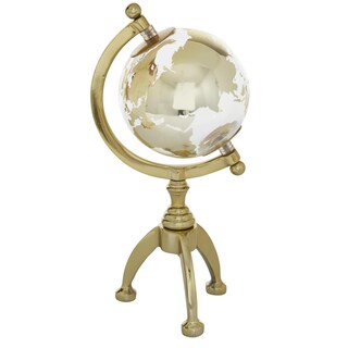 Foto 1 | Foto 1 | Decorativo Globe Deco 79 De Aluminio Con Base De Trípode De 13 Cm, Color Dorado - Venta Internacional.
