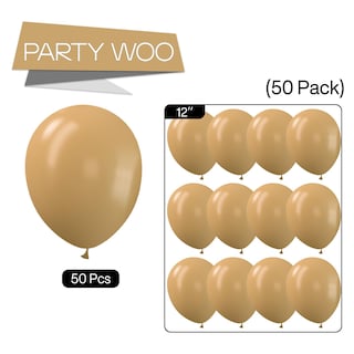 Foto 5 | Foto 5 | Globos Partywoo Tan De 12 Pulgadas, 50 Unidades, Para Guirnalda O Arco - Venta Internacional.