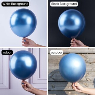 Foto 2 | Foto 2 | Globo Partywoo Azul Metalizado, 50 Unidades, 30 Cm, Para Guirnalda O Arco - Venta Internacional.