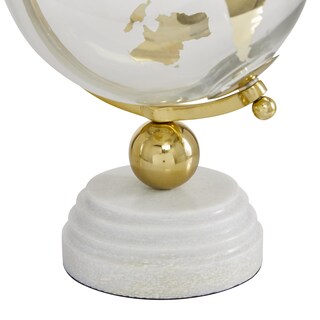 Foto 2 | Foto 2 | Marble Globe Deco 79 Gold Con Base De Mármol De 11 Cm - Venta Internacional.