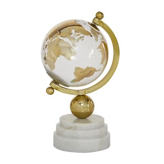Foto 3 | Foto 3 | Marble Globe Deco 79 Gold Con Base De Mármol De 11 Cm - Venta Internacional.