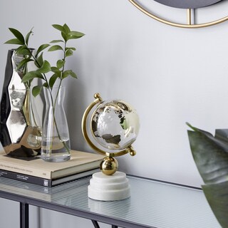 Foto 5 | Foto 5 | Marble Globe Deco 79 Gold Con Base De Mármol De 11 Cm - Venta Internacional.