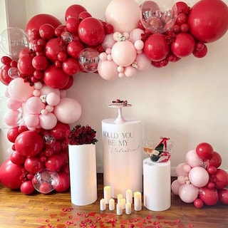 Foto 7 | Foto 7 | Balloon Partywoo Rojo Rubí, Paquete De 100 Unidades De Diferentes Tamaños - Venta Internacional.