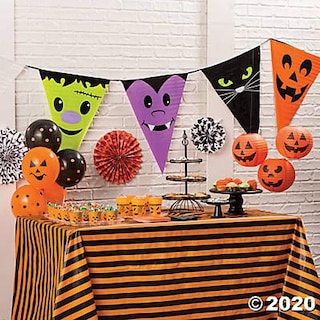 Foto 2 | Foto 2 | Personajes De Halloween De Pennant Banner Fun Express De 7,3 M De Largo - Venta Internacional.