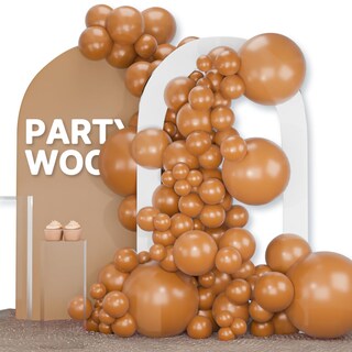 Foto 1 | Foto 1 | Balloon Partywoo, Color Marrón Caramelo, 120 Unidades, Diferentes Tamaños - Venta Internacional.