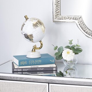 Foto 3 | Foto 3 | Decorativo Globe Deco 79 De Aluminio Con Base De Mármol, 28 Cm, Dorado - Venta Internacional.