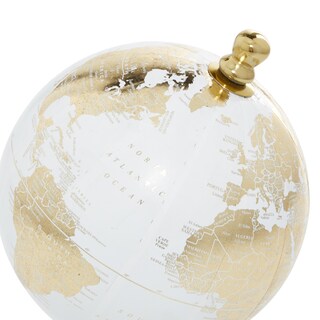Foto 4 | Foto 4 | Decorativo Globe Deco 79 De Aluminio Con Base De Mármol, 28 Cm, Dorado - Venta Internacional.