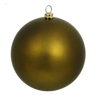 Foto 2 | Foto 2 | Adorno Para Árbol De Navidad, Bola Vickerman, Color Oliva Mate, 6 Cm - Venta Internacional.
