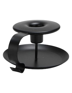 Foto 3 | Foto 3 | Set De 2 Portavelas Zense Aura De Metal Color Negro