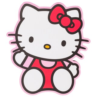Foto 1 | Foto 1 | Cartel De Pared Plateado Buffalo Sanrio Hello Kitty Tamaño Grande Mdf Troquelado - Venta Internacional.