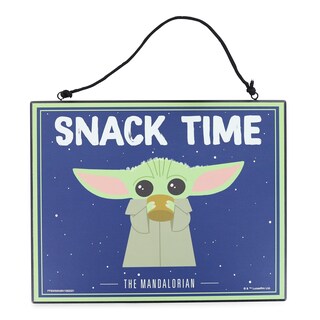 Foto 1 | Foto 1 | Cartel Colgante De Pared Con Diseño De Star Wars The Mandalorian Grogu 25 X 20 Cm - Venta Internacional.