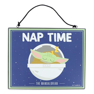 Foto 2 | Foto 2 | Cartel Colgante De Pared Con Diseño De Star Wars The Mandalorian Grogu 25 X 20 Cm - Venta Internacional.