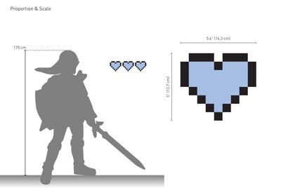 Foto 3 | Foto 3 | Videojuegos Wall Decor Kubik Letters Pixel Heart De 8 Bits - Venta Internacional.