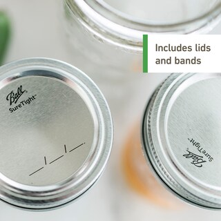 Foto 5 | Foto 5 | Mason Jars Ball Forma De Bola De Un Cuarto De Galón (946 Ml) Con Tapas Y Correas - Venta Internacional.