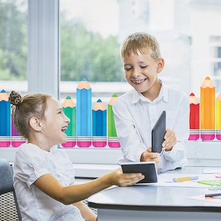 Foto 2 | Foto 2 | Lápiz Colorido Whaline Window Clings Back To School X9 - Venta Internacional.