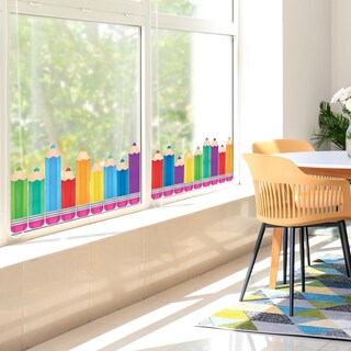 Foto 3 | Foto 3 | Lápiz Colorido Whaline Window Clings Back To School X9 - Venta Internacional.