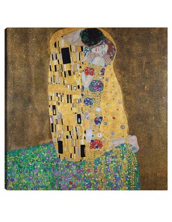 Foto 1 | Foto 1 | Cuadro Decorativo - El Beso- Gustav Klimt - Abstracto - 72x72 - Impresión En Lienzo - Fine Art Tj