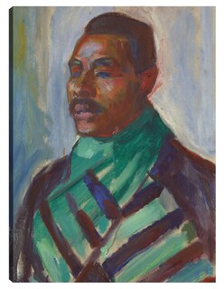 Foto 1 | Foto 1 | Cuadro Decorativo - Africano Con Pañuelo Verde (1916)- Edvard Munch - Fotografía - 46x61 - Impresión En Lienzo - Fine Art Tj