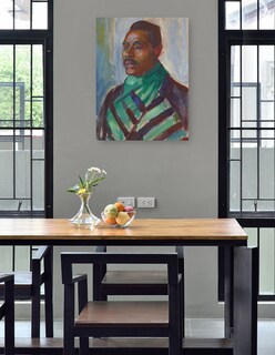 Foto 4 | Foto 4 | Cuadro Decorativo - Africano Con Pañuelo Verde (1916)- Edvard Munch - Fotografía - 46x61 - Impresión En Lienzo - Fine Art Tj