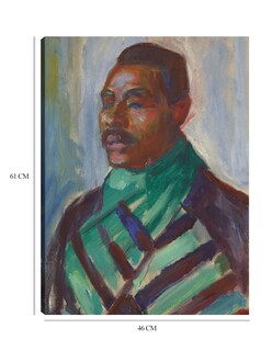 Foto 6 | Foto 6 | Cuadro Decorativo - Africano Con Pañuelo Verde (1916)- Edvard Munch - Fotografía - 46x61 - Impresión En Lienzo - Fine Art Tj