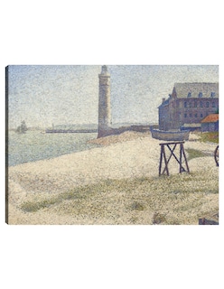 Foto 1 | Foto 1 | Cuadro Decorativo - El Faro De Honfleur (1886)- Georges Seurat - Costa - 46x61 - Impresión En Lienzo - Fine Art Tj