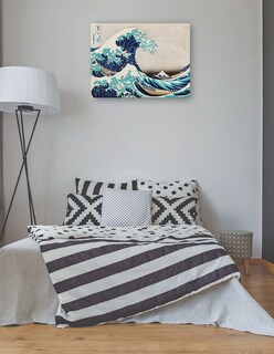 Foto 3 | Foto 3 | Cuadro Decorativo - La Gran Ola- Hokusai - Costa - 107x143 - Impresión En Lienzo - Fine Art Tj