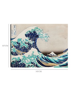 Foto 6 | Foto 6 | Cuadro Decorativo - La Gran Ola- Hokusai - Costa - 107x143 - Impresión En Lienzo - Fine Art Tj