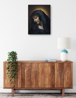 Foto 2 | Foto 2 | Cuadro Decorativo - La Virgen (1631 – 1686)- Carlo Dolci - Religión - 46x61 - Impresión En Lienzo - Fine Art Tj