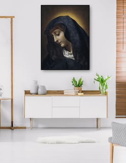 Foto 5 | Foto 5 | Cuadro Decorativo - La Virgen (1631 – 1686)- Carlo Dolci - Religión - 46x61 - Impresión En Lienzo - Fine Art Tj