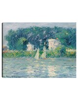 Cuadro Decorativo - Veleros En El Oise- Gustave Caillebotte - Religión - 69x92 - Impresión En Lienzo - Fine Art Tj