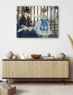 Foto 5 | Foto 5 | Cuadro Decorativo - La Vía Del Tren- Edouard Manet - Religión - 77x102 - Impresión En Lienzo - Fine Art Tj