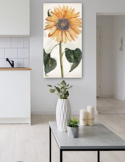 Foto 5 | Foto 5 | Cuadro Decorativo - Girasol (1688-1698)- Johan Teyler - Floral - 54x102 - Impresión En Lienzo - Fine Art Tj