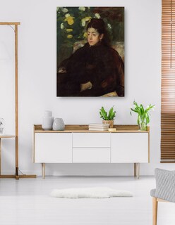 Foto 5 | Foto 5 | Cuadro Decorativo - Señorita Malot- Edgar Degas - Fotografía - 46x61 - Impresión En Lienzo - Fine Art Tj