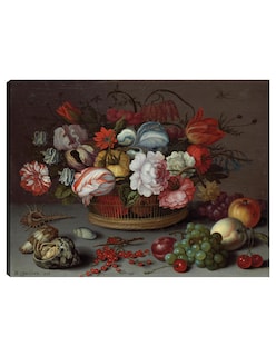 Foto 1 | Foto 1 | Cuadro Decorativo - Cesta De Flores- Balthasar Van Der Ast - Clásicos - 69x92 - Impresión En Lienzo - Fine Art Tj