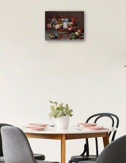Foto 2 | Foto 2 | Cuadro Decorativo - Cesta De Flores- Balthasar Van Der Ast - Clásicos - 69x92 - Impresión En Lienzo - Fine Art Tj