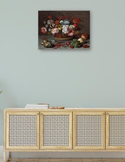 Foto 4 | Foto 4 | Cuadro Decorativo - Cesta De Flores- Balthasar Van Der Ast - Clásicos - 69x92 - Impresión En Lienzo - Fine Art Tj