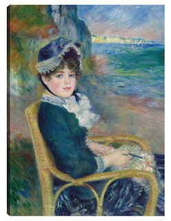 Foto 1 | Foto 1 | Cuadro Decorativo - A La Orilla Del Mar (1883)- Pierre-auguste Renoir - Fotografía - 69x92 - Impresión En Lienzo - Fine Art Tj
