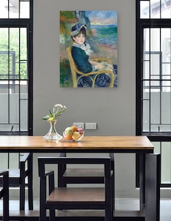 Foto 4 | Foto 4 | Cuadro Decorativo - A La Orilla Del Mar (1883)- Pierre-auguste Renoir - Fotografía - 69x92 - Impresión En Lienzo - Fine Art Tj