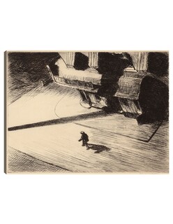 Foto 1 | Foto 1 | Cuadro Decorativo - Sombras Nocturnas (1921)- Edward Hopper - Paisaje - 77x102 - Impresión En Lienzo - Fine Art Tj