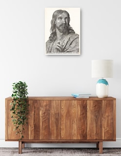 Foto 2 | Foto 2 | Cuadro Decorativo - Cristo De Medio Cuerpo- Wilhelm Traut - Religión - 46x61 - Impresión En Lienzo - Fine Art Tj